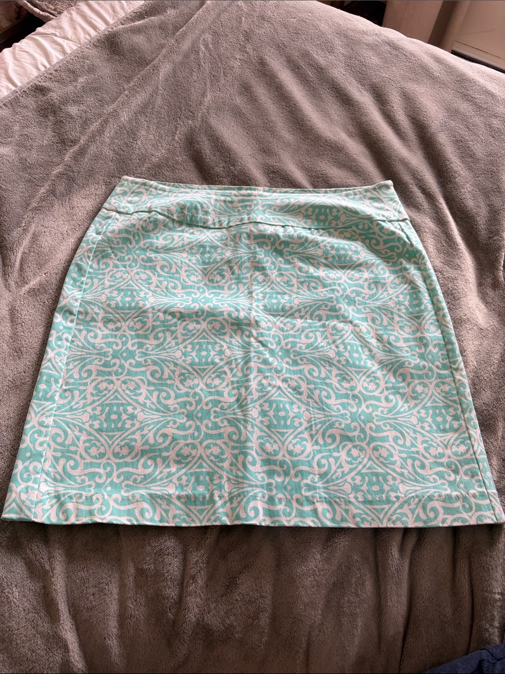 Lulu-B Seafoam Patterned Mini Skirt
